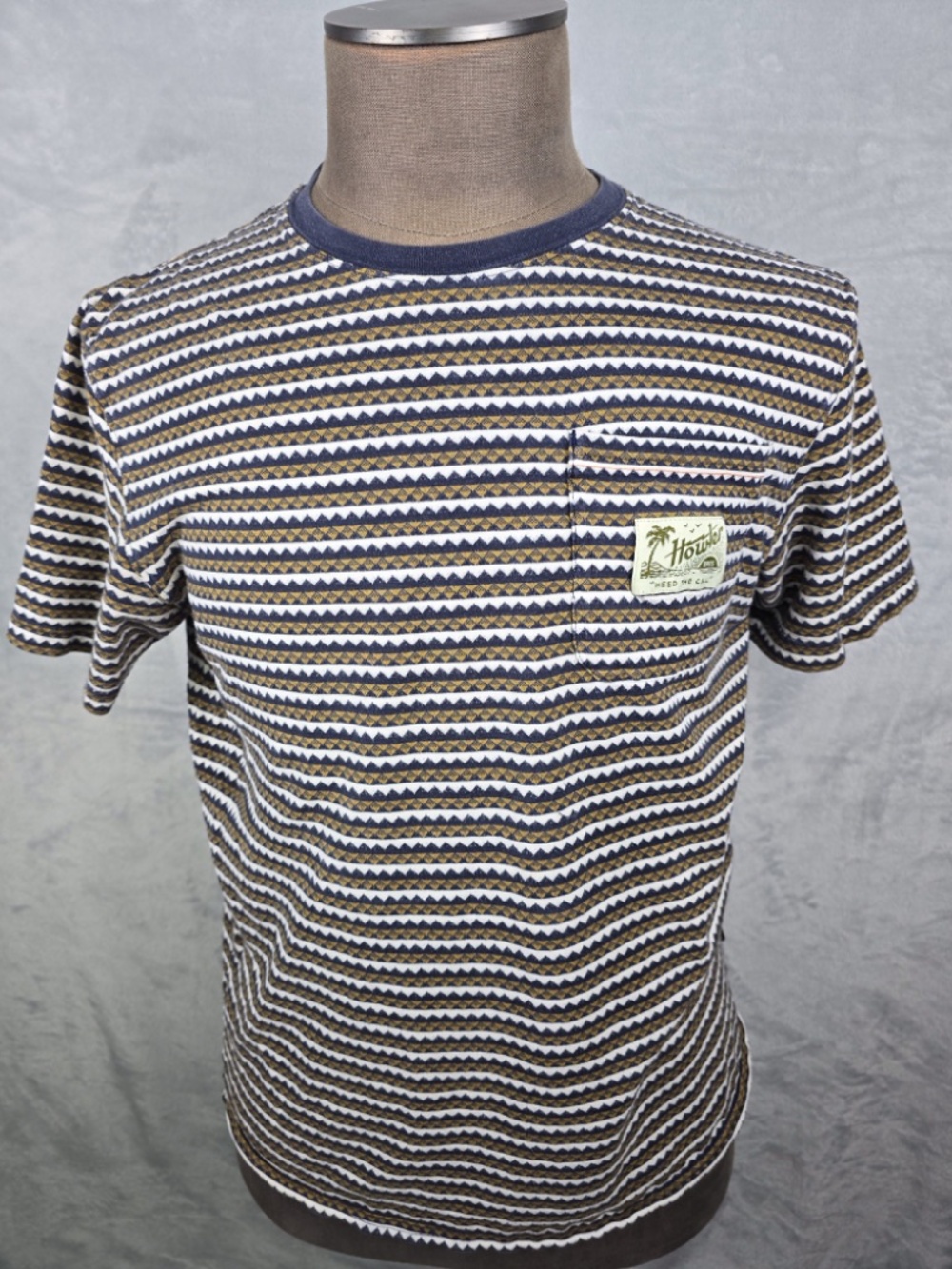 Howler Brothers Zuma Jacquard Stripe Pocket Tee M - Picture 3 of 7